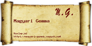 Magyari Gemma névjegykártya
